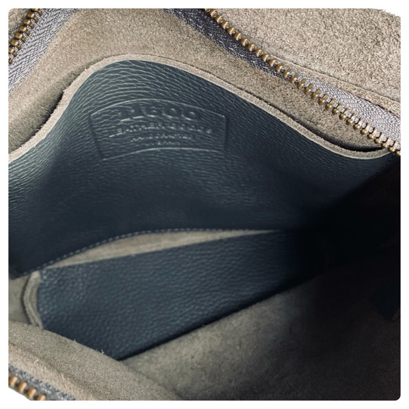 Eleven600 Genuine Leather Crossbody Handbag Zip Closure 9”H 9.8”W 3”D NWOT - Picture 10 of 15